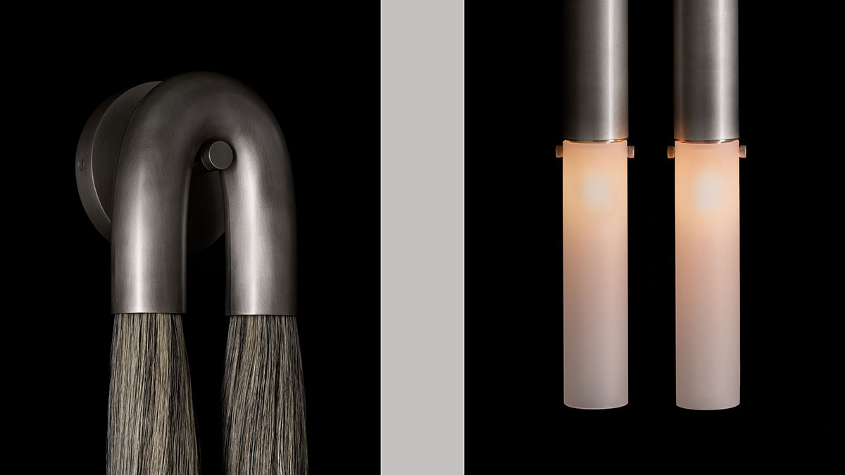 HORSEHAIR 2 SCONCE par Apparatus