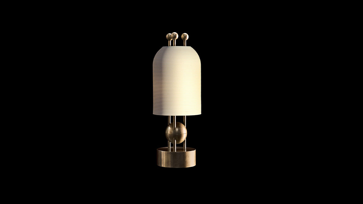 LANTERN TABLE LAMP par Apparatus