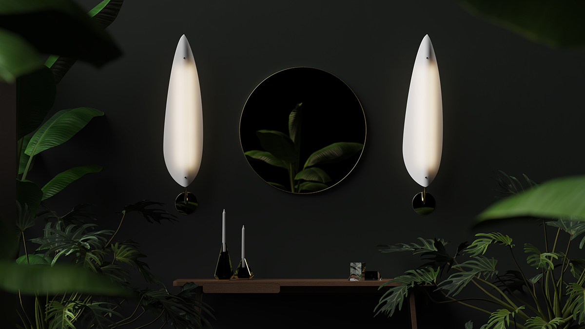 UNFURL SCONCE par Bec Brittain