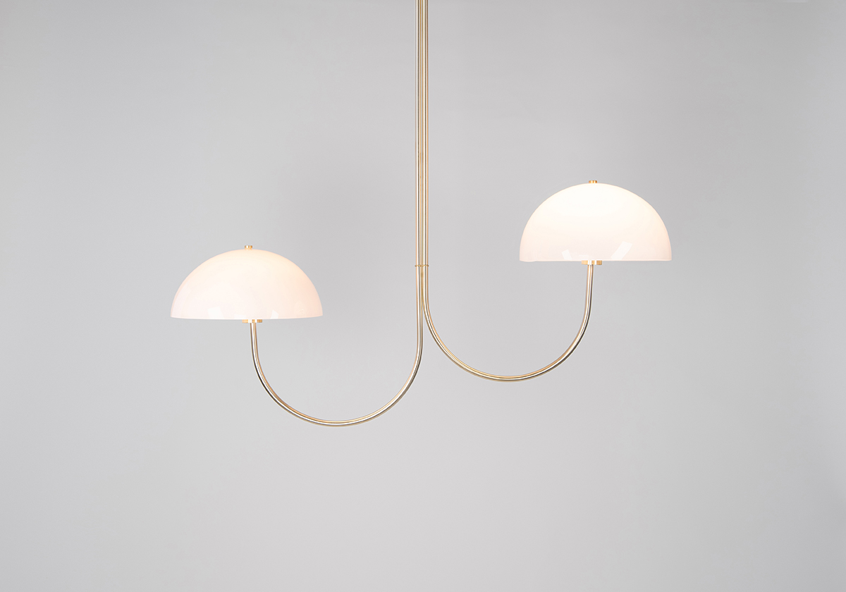 WILLA CHANDELIER - 2 LIGHT GRAND par Ben & Aja Blanc