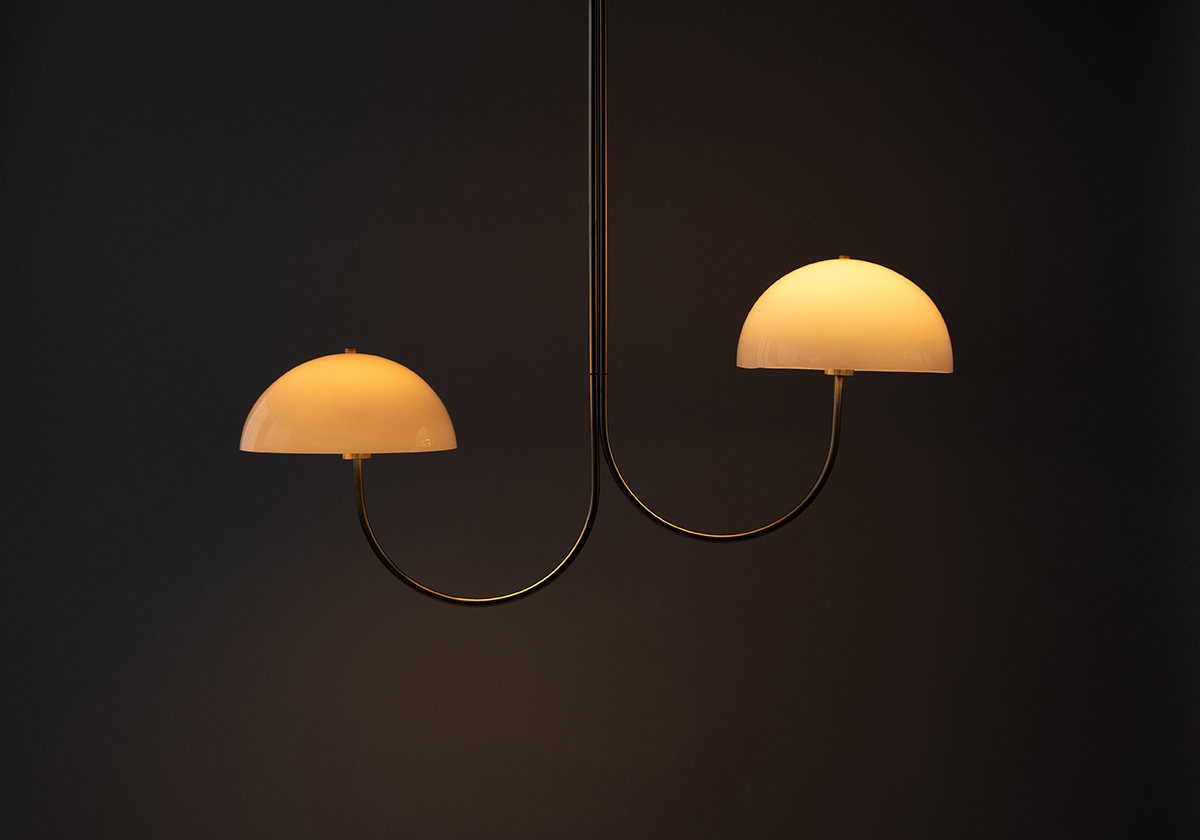 WILLA CHANDELIER - 2 LIGHT GRAND par Ben & Aja Blanc