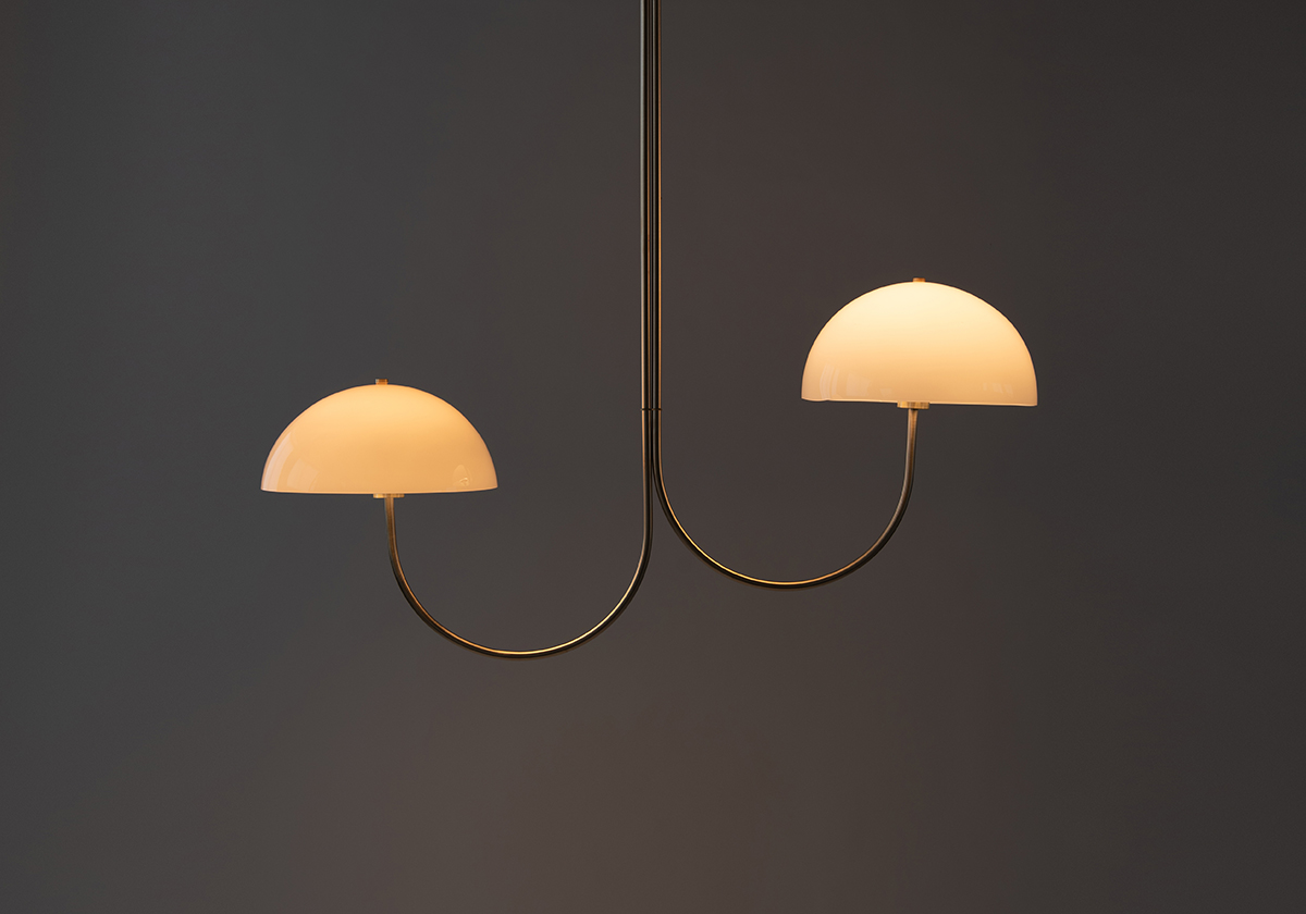 WILLA CHANDELIER - 2 LIGHT GRAND par Ben & Aja Blanc