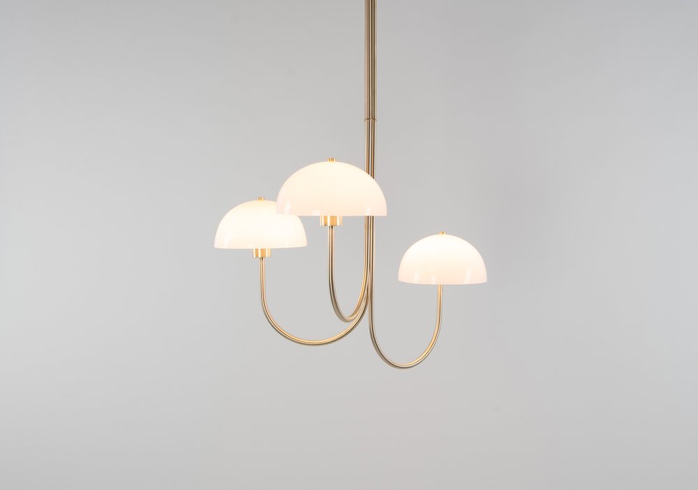 WILLA CHANDELIER - 3 LIGHT par Ben & Aja Blanc