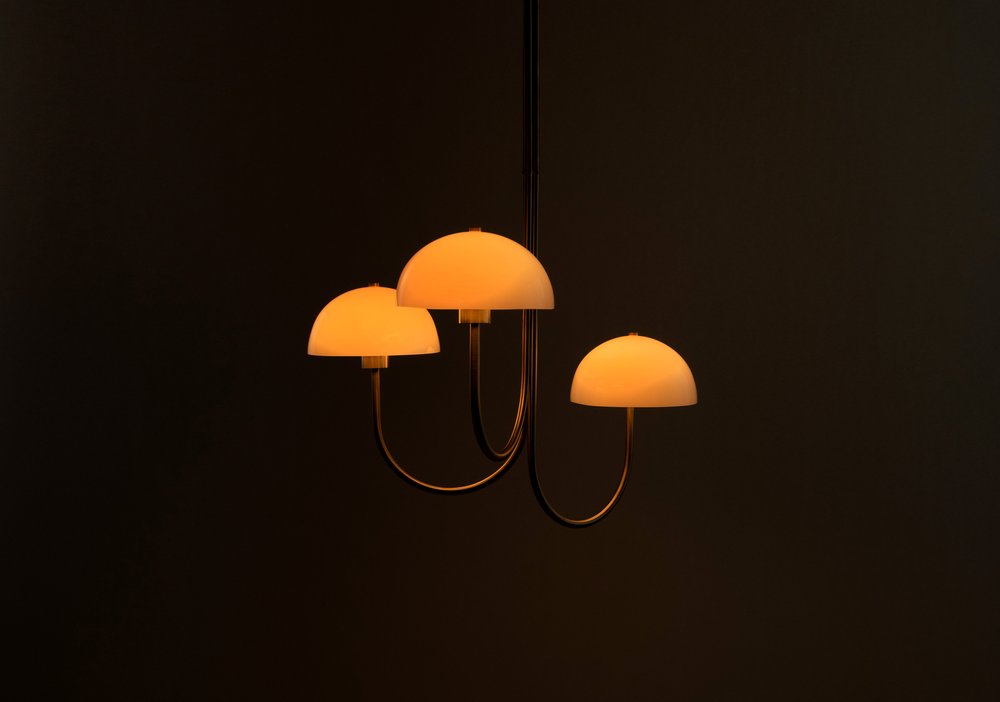 WILLA CHANDELIER - 3 LIGHT par Ben & Aja Blanc