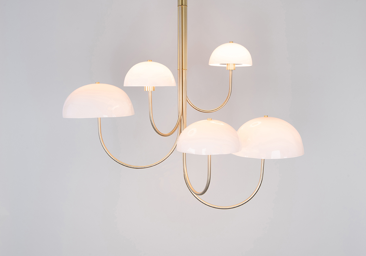 WILLA CHANDELIER - 5 LIGHT par Ben & Aja Blanc