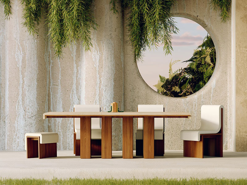 MELT DINING TABLE par Bower