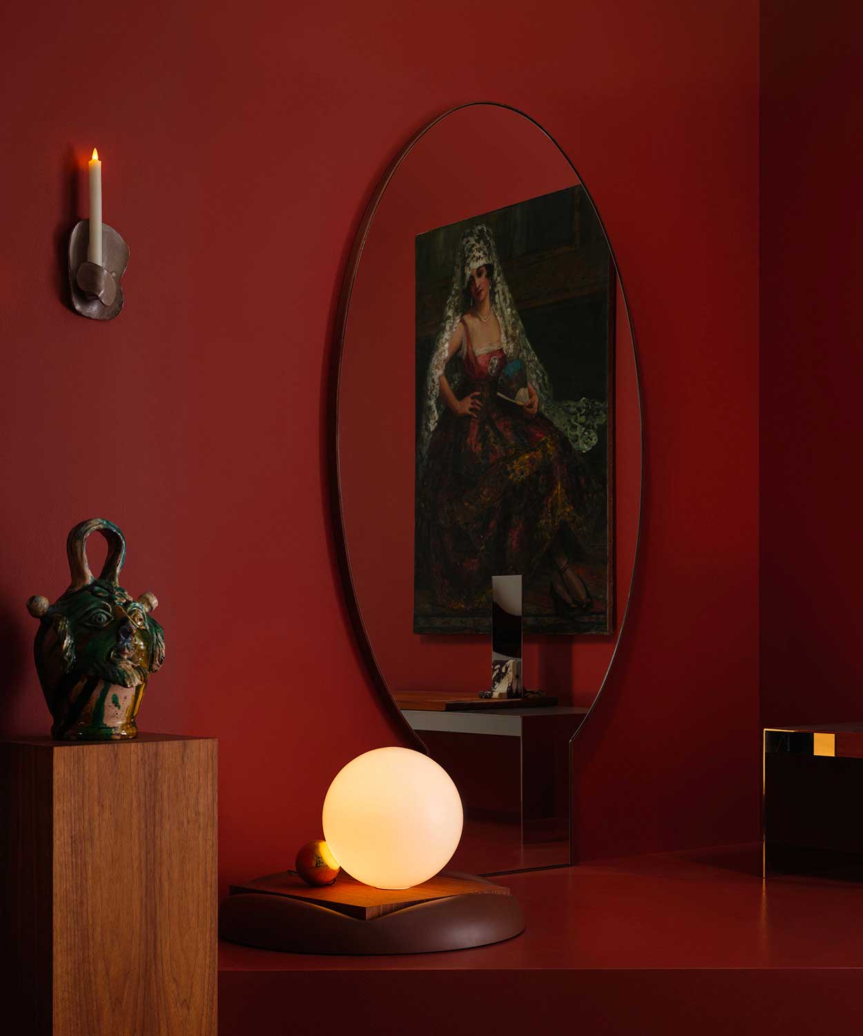 MOONGATE MIRROR - OVAL par Bower