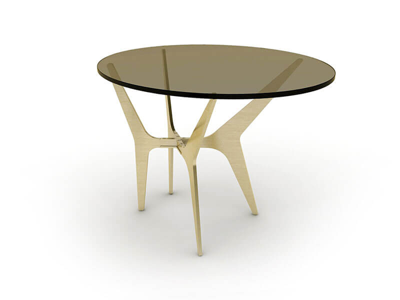 DEAN OVAL SIDE TABLE par Gabriel Scott