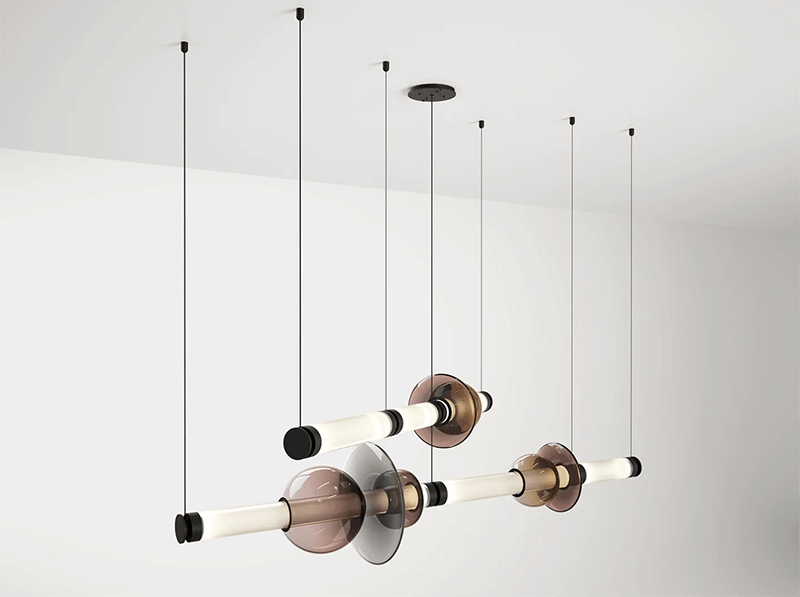 LUNA 2 TIER CHANDELIER par Gabriel Scott