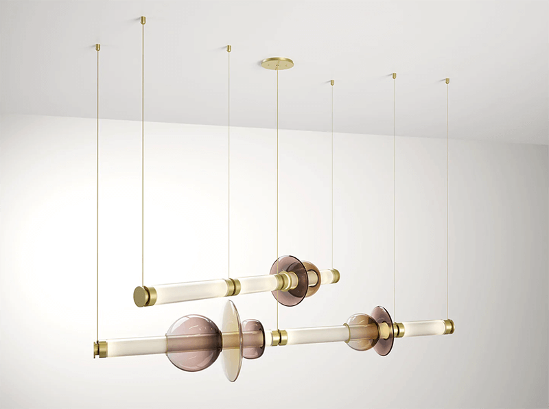 LUNA 2 TIER CHANDELIER par Gabriel Scott