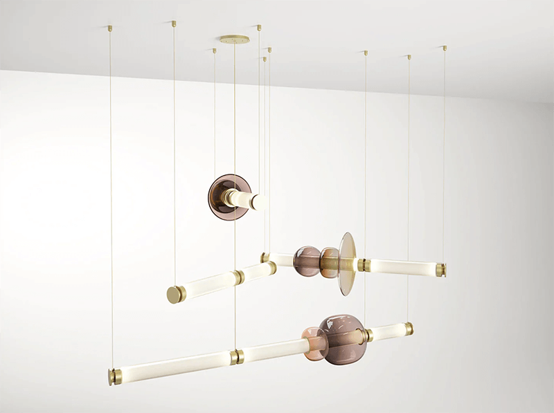 LUNA 3 TIER CHANDELIER par Gabriel Scott