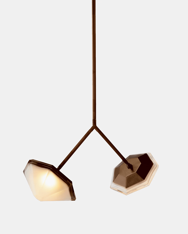 MYRIAD WISHBONE DOUBLE PENDANT par Gabriel Scott