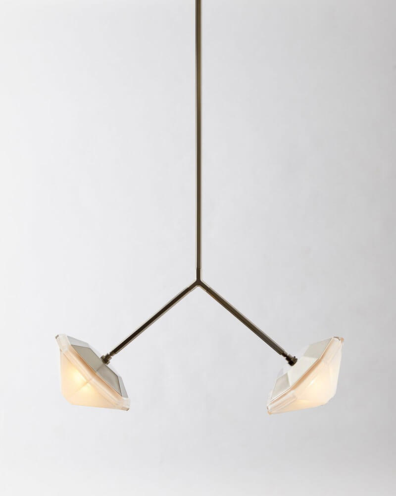 MYRIAD WISHBONE DOUBLE PENDANT par Gabriel Scott