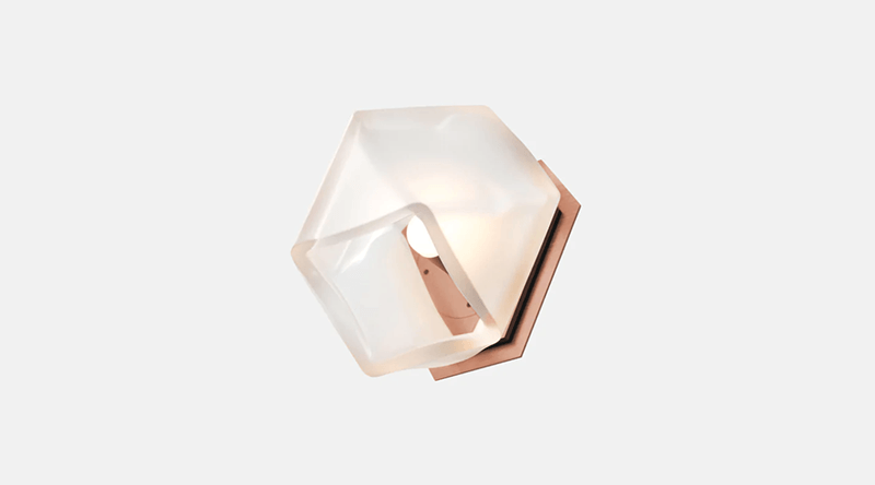 WELLES DOUBLE BLOWN GLASS SCONCE par Gabriel Scott