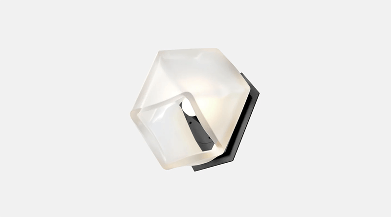 WELLES DOUBLE BLOWN GLASS SCONCE par Gabriel Scott