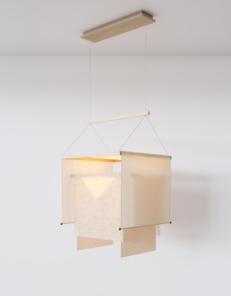 VEIL SQUARE PENDANT par L&G Studio