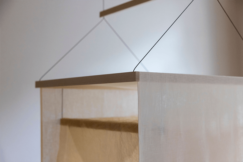 VEIL SQUARE PENDANT par L&G Studio