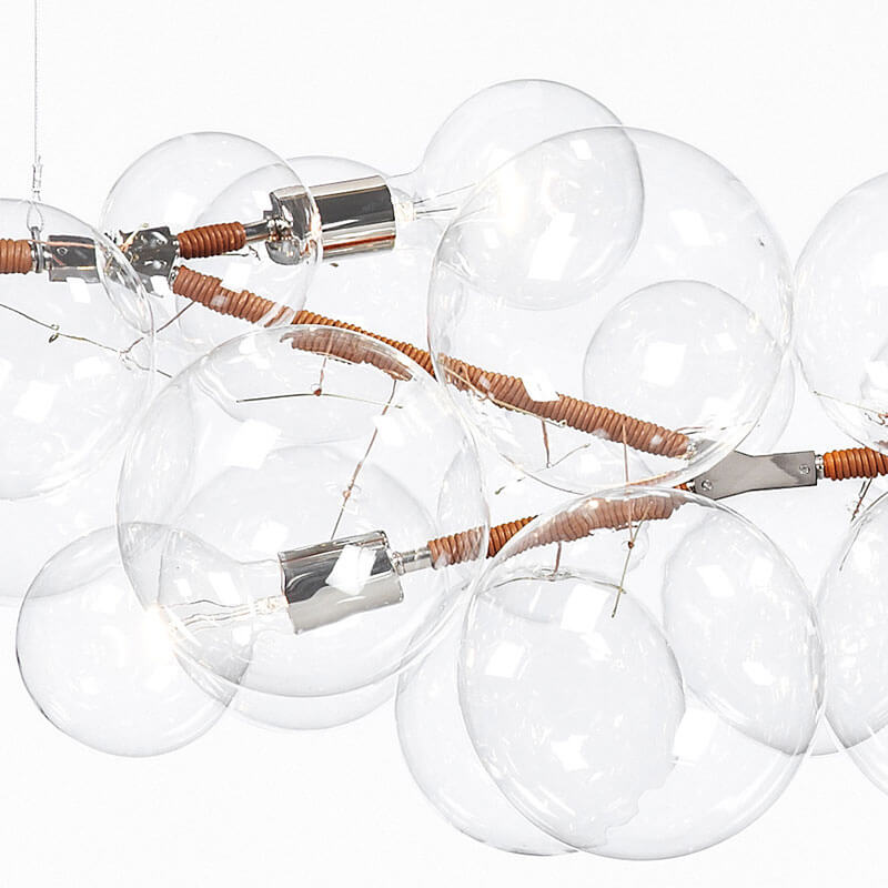 LONG BUBBLE CHANDELIER par Pelle