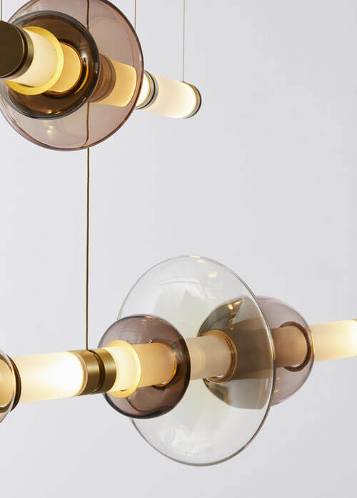 LUNA 2 TIER CHANDELIER par Gabriel Scott