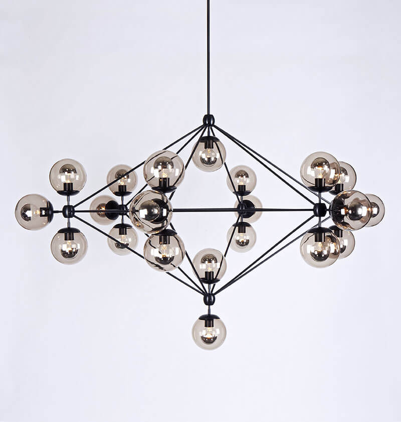 MODO CHANDELIER 21 GLOBES par Roll & Hill