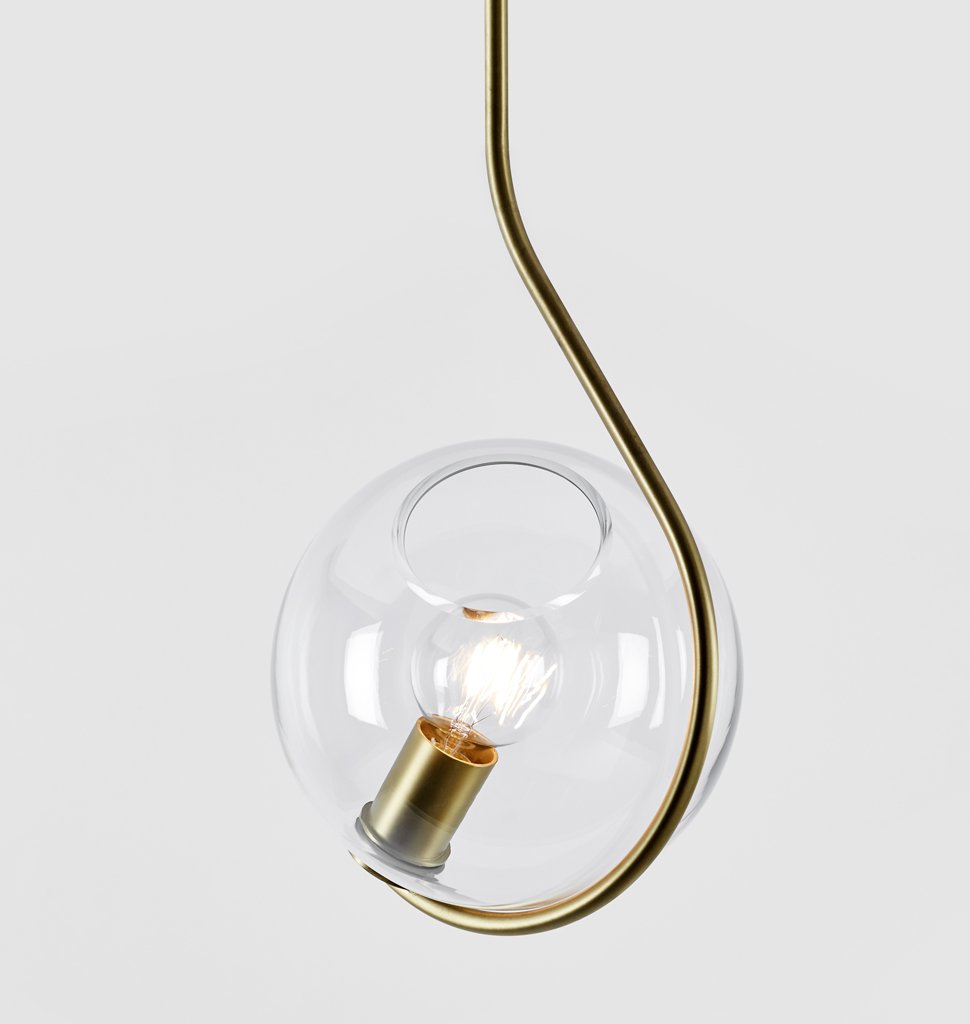 FIDDLEHEAD PENDANT par Roll & Hill