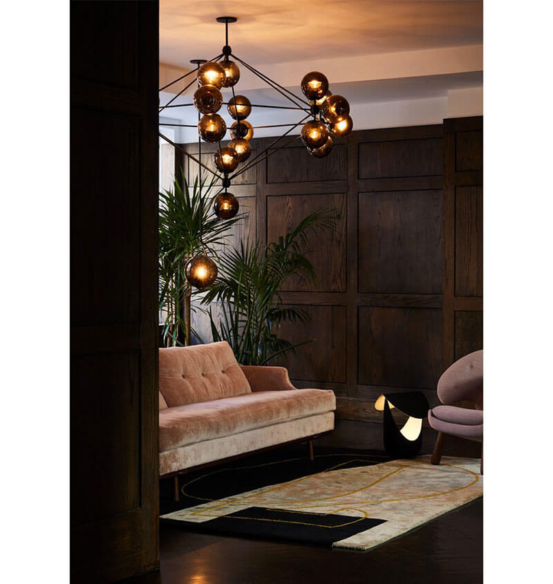 MODO CHANDELIER 21 GLOBES par Roll & Hill