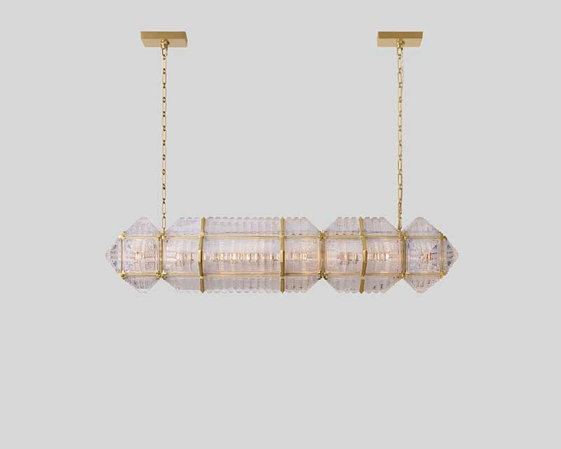JEWEL BLOCK LINEAR CHANDELIER 01 par Rosie Li